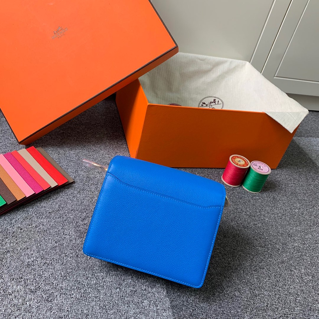 에르메스 룰리스18 블루 잔지바르 금장 에버컬러